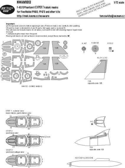 1/72 Mask F-4C/D Phantom II EXPERT