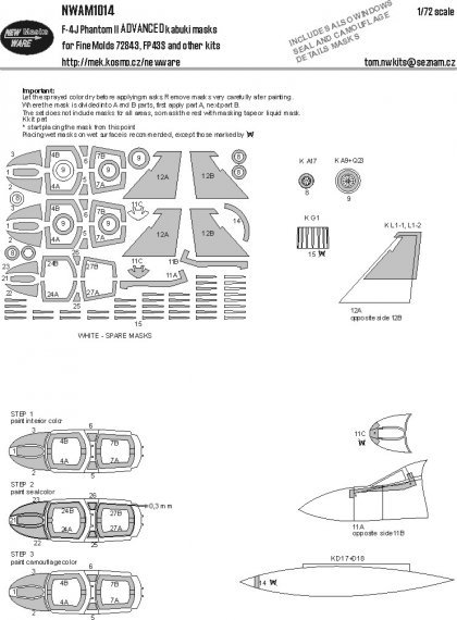 1/72 Mask F-4J Phantom II ADVANCED