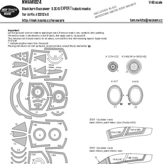 1/48 Mask Blackburn Buccaneer S.2C/D EXPERT