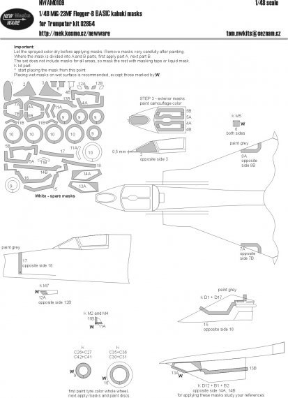 1/48 Mask MiG-23MF Flogger-B BASIC