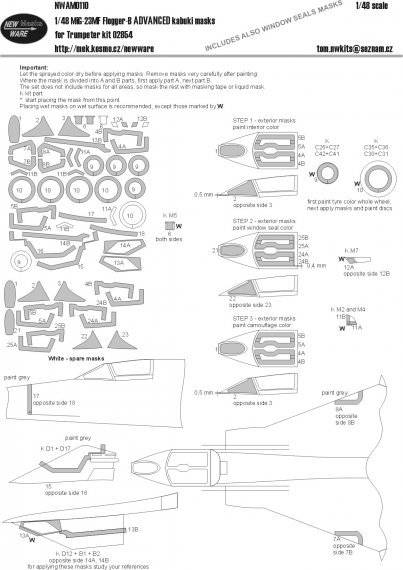 1/48 Mask MiG-23MF Flogger-B ADVANCED