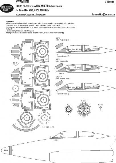 1/48 McDonnell F-89C/F-89D/F-89J Scorpion Advanced for Revell