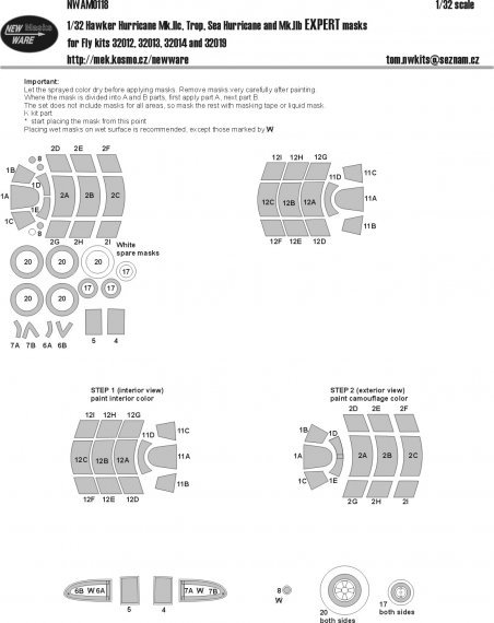 1/32 Hawker Hurricane Mk.IIc, Tropical, Sea Hurricane, Mk.IIb