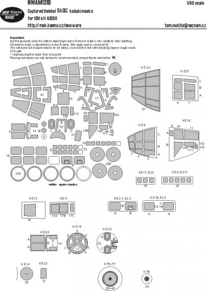 1/48 Mask Captured Heinkel BASIC