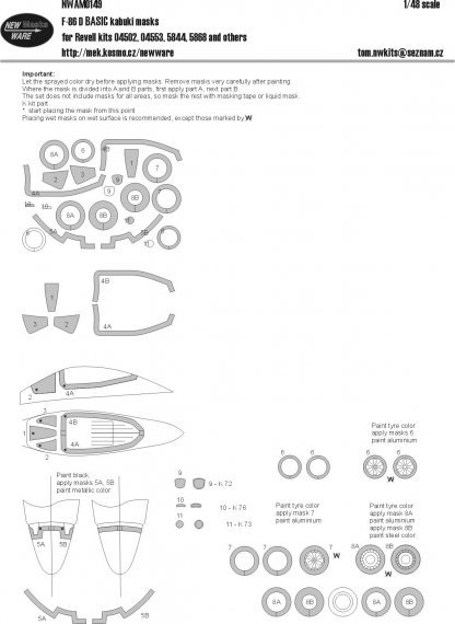 1/48 Mask F-86 D BASIC