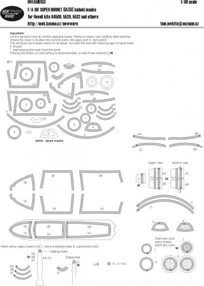 1/48 Mask F/A-18F Super Hornet BASIC
