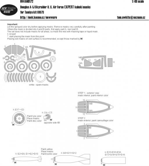 1/48 Mask Douglas A-1J Skyraider EXPERT