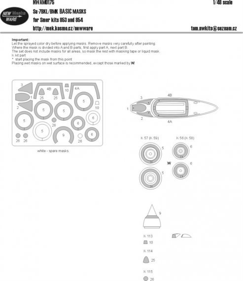 1/48 Mask Sukhoi Su-7BKL/BMK BASIC