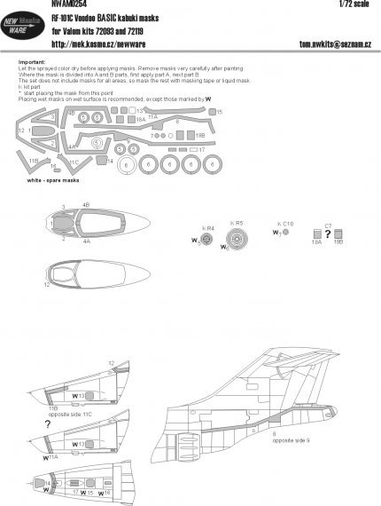 1/72 Mask RF-101C Voodoo BASIC