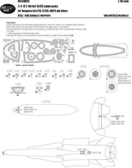 1/48 Mask F/A-18 C Hornet BASIC