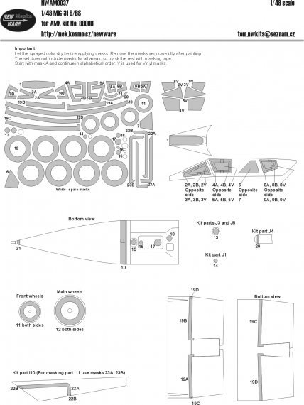 1/48 Mask Mig-31 B/BS