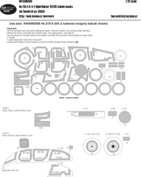 1/48 Mask He 219 A-0/A-2 Nightfighter BASIC