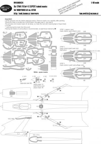 1/48 Sukhoi Su-17M4 Fitter-K EXPERT kabuki masks