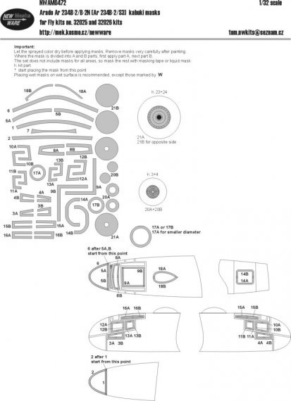 1/32 Mask Ar-234B-2/B-2N / Ar-234B-2/S3