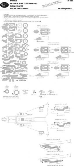 1/48 Mask MiG-23MF/ML Bedna EXPERT