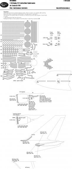 1/144 Mask Boeing 747-8 Civil Airliner