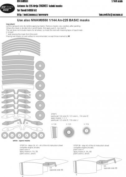 1/144 Mask Antonov An-225 Mrija ENGINES