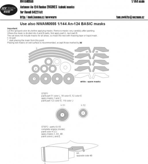 1/144 Mask An-124 Ruslan ENGINES