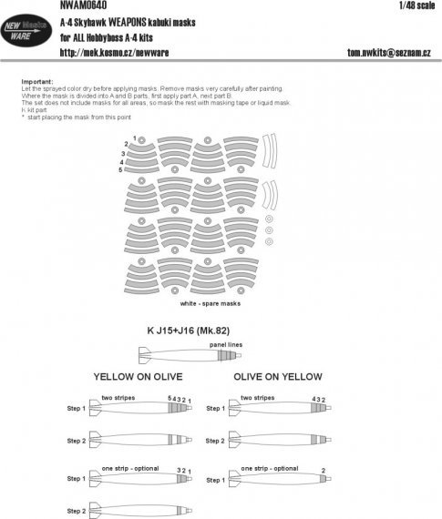 1/48 Mask A-4 Skyhawk WEAPONS