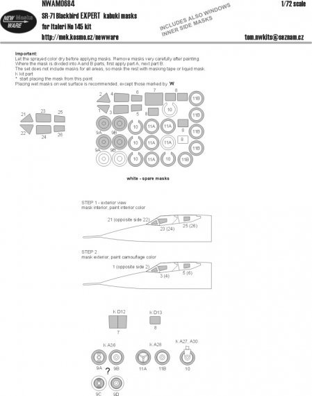 1/72 Mask SR-71 Blackbird EXPERT