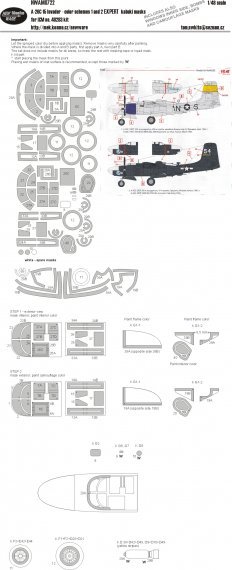 1/48 Mask A-26C-15 colour schemes 1,2 EXPERT