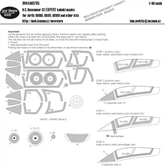 1/48 Mask H.S.Buccaneer S2 EXPERT