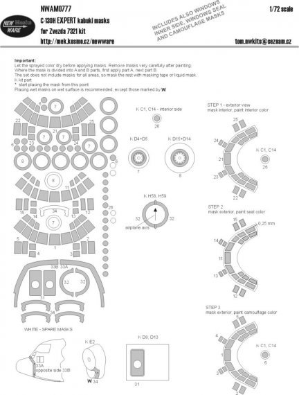1/72 Mask C-130H EXPERT