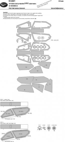 1/32 Bell AH-1G Cobra Expert kabuki masks