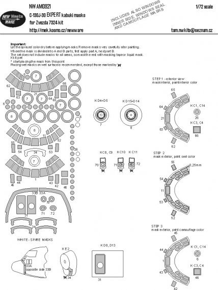 1/72 Mask C-130J-30 EXPERT