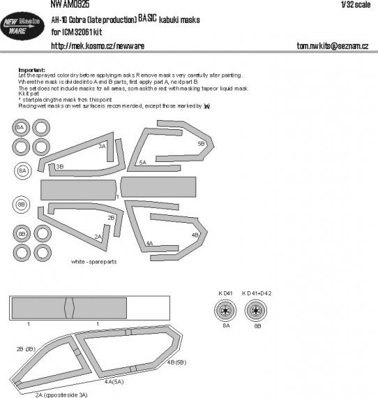 1/32 Mask AH-1G Cobra BASIC