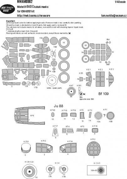1/48 Mask Mistel S1 BASIC