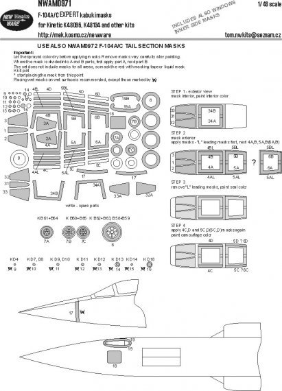 1/48 Mask F-104A/C EXPERT