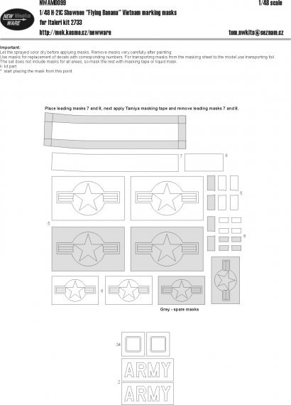1/48 Mask H-21C Shawnee markings