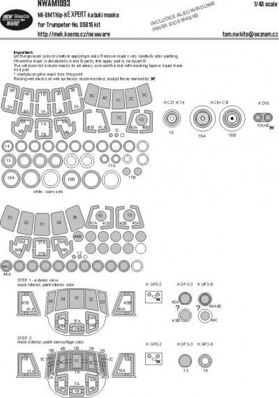 1/48 Mask Mi-8MT Hip-H EXPERT