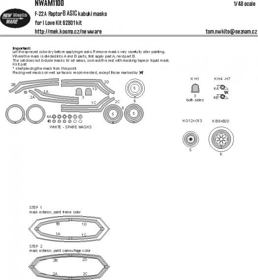 1/48 Mask F-22A Raptor BASIC