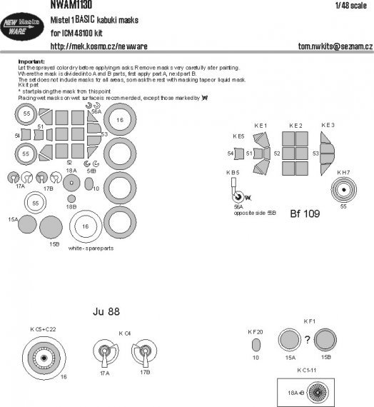 1/48 Mask Mistel 1 BASIC