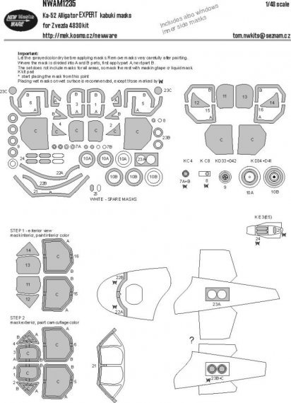 1/48 Mask Ka-52 Alligator EXPERT for ZVEZDA