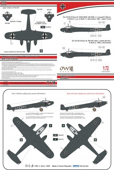 1/72 Dornier Do-215B Part III Do 215 B-5