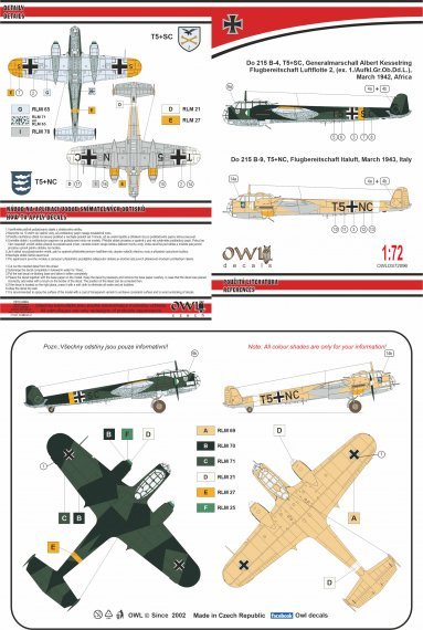 1/72 Dornier Do-215B Part IV Do-215B-9 or Do-215B-4