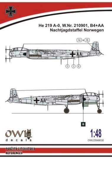 1/48 Scale Heinkel He 219 A-0 B4+AA