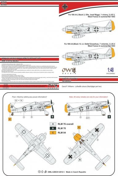 1/48 Focke-Wulf Fw-190A-6 2./JG2 Nachtjger