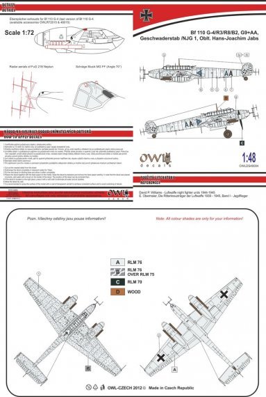 1/48 Messerschmitt Bf-110G-4 G9+AA