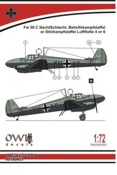 1/72 Focke-Wulf Fw 58 Weihe Nachtschlacht
