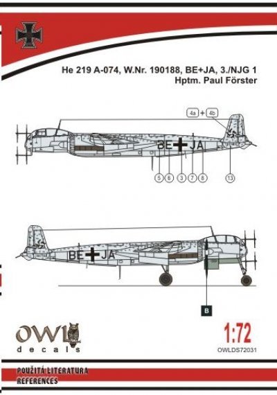 1/72 Heinkel He 219A-0 GE+JA (Forster)