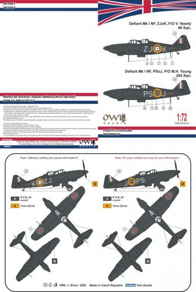1/72 Boulton-Paul Defiant Mk.I Nightfighter Part 2 ZJoK or PSoJ