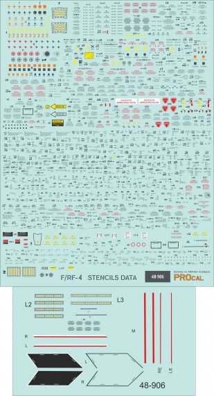 1/48 Black Greek Air Force McDonnell F-4E and RF-4E stencils