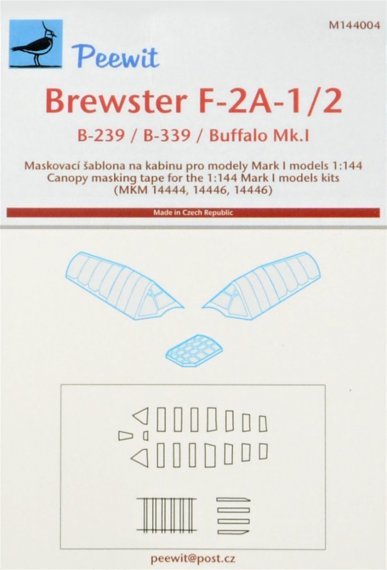 1/144 Canopy mask Brewster F-2A-1/2