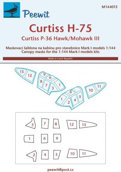 1/144 Curtiss P-36A/C Hawk/H-75/Mohawk III
