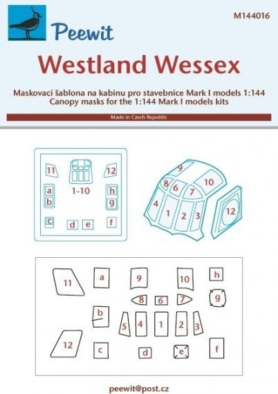1/144 Canopy mask Westland Wessex