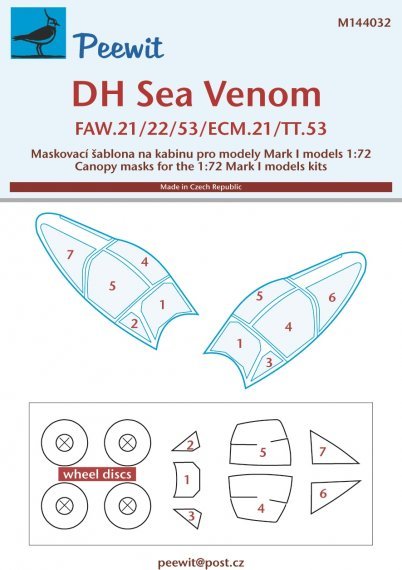 1/144 De Havilland Sea Venom FAW.21/22/53/ECM.21/TT.53